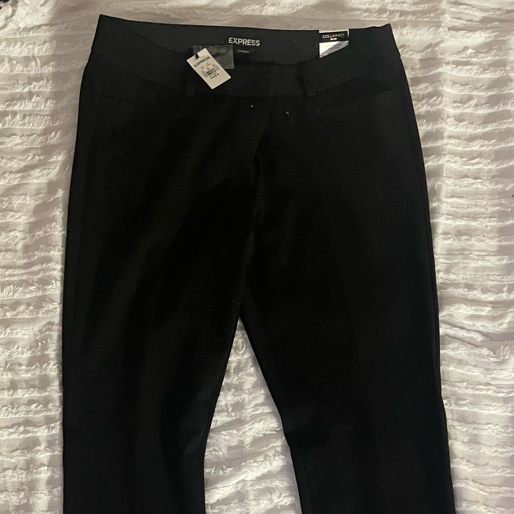 Express black columnist slim pants